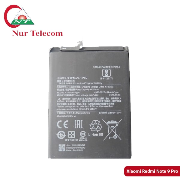 Xiaomi Redmi Note 9 Pro Battery Price in Bangladesh