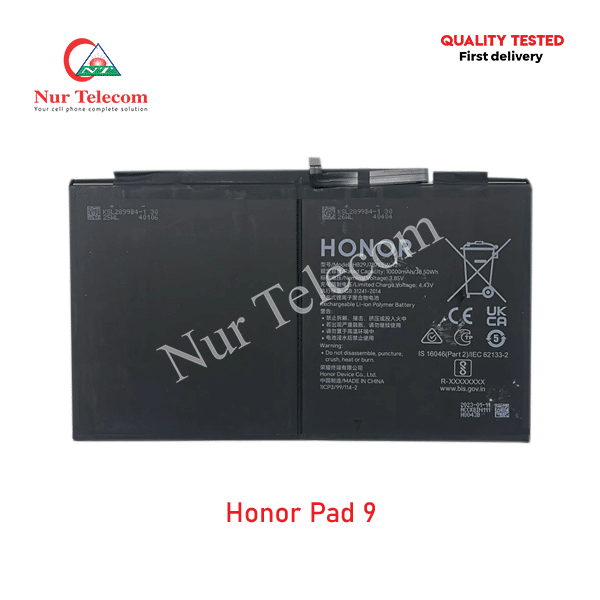 Honor Pad 9 Battery Price