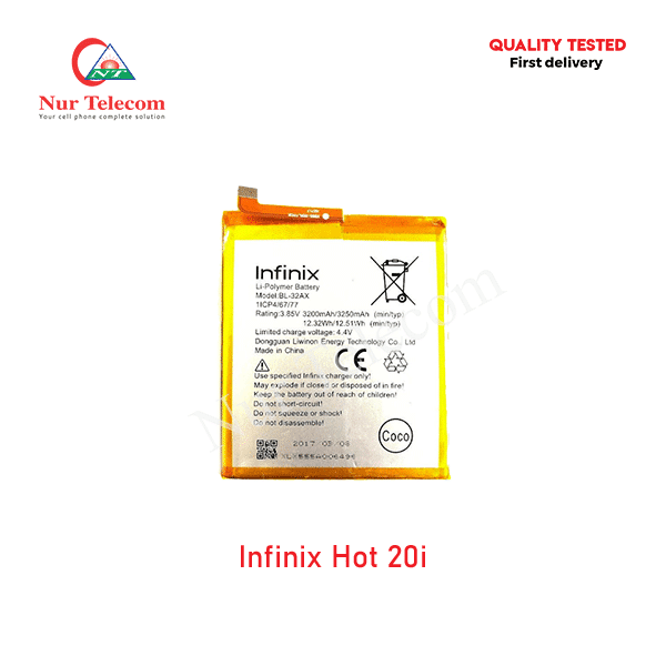 Infinix Hot 20i Battery Price in Bangladesh