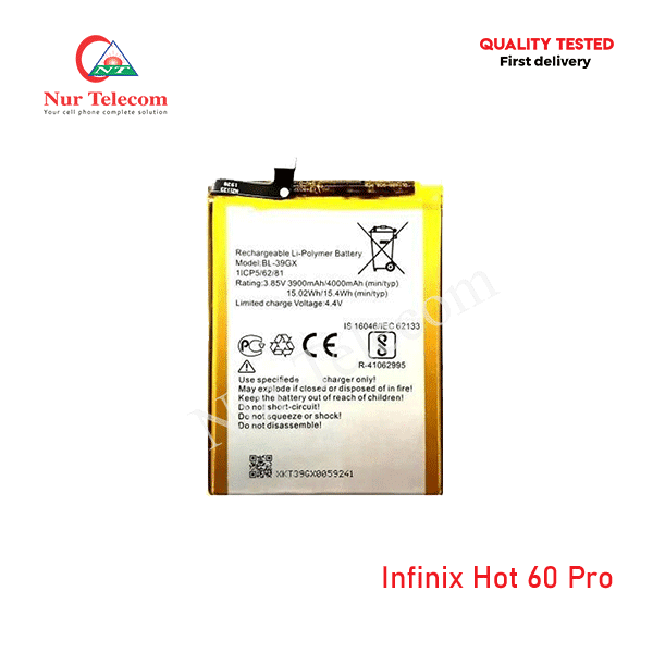 Infinix Hot 60 Pro Battery Price in Bangladesh