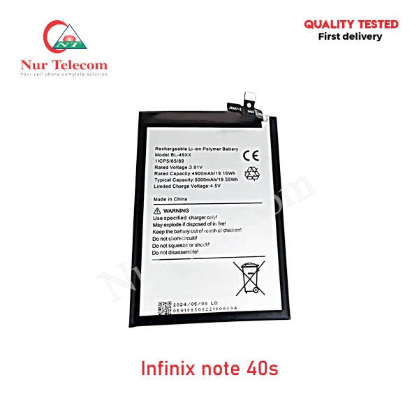 Infinix Note 40S Battery Price in Bangladesh