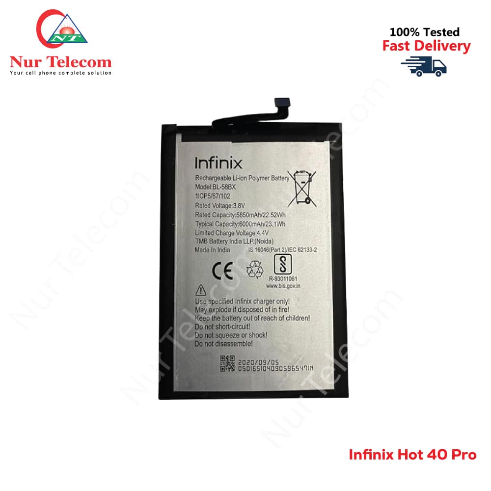 Infinix Hot 40 Pro Battery Price in Bangladesh