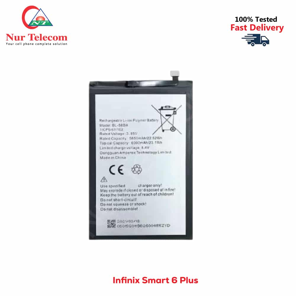 Infinix Smart 6 Plus Battery price in Bangladesh