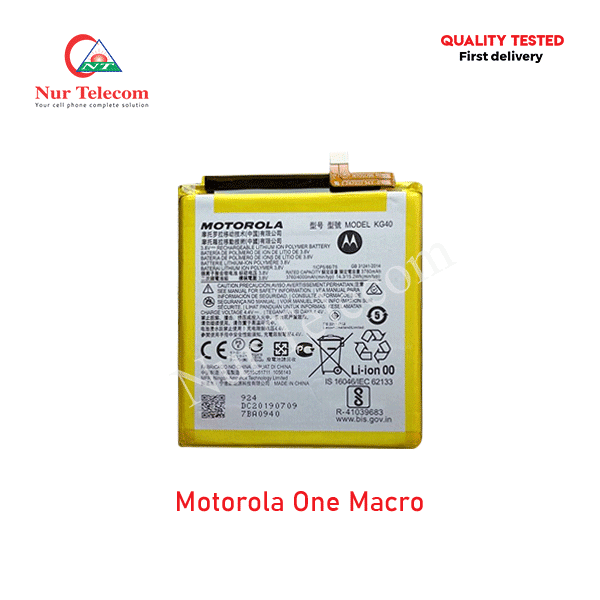 Motorola One Macro Battery Price in Bangladesh