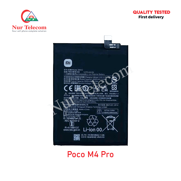 Xiaomi Poco M4 Pro Battery Price in Bangladesh