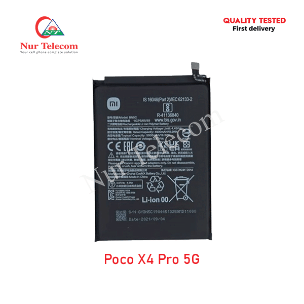 Xiaomi Poco X4 Pro 5G Battery Price in Bangladesh