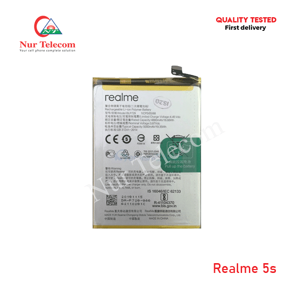Realme 5s Battery Price in Bangladesh