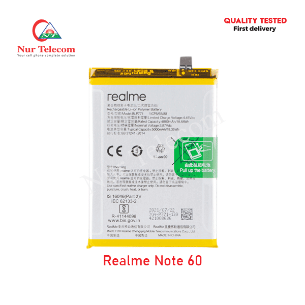 Realme Note 60 Battery Price in Bangladesh