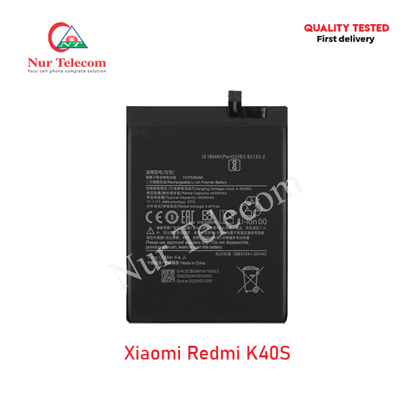 Xiaomi Redmi K40S Battery Price in Bangladesh
