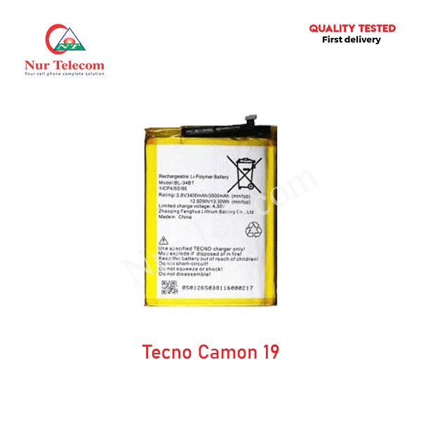 Tecno Camon 19 Battery Price in Bangladesh