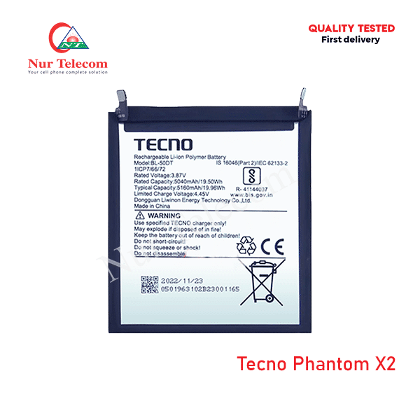 Tecno Phantom X2 Battery Price in Bangladesh