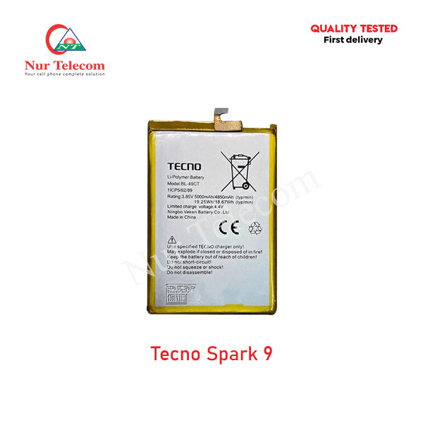 Tecno Spark 9 Battery Price in Bangladesh