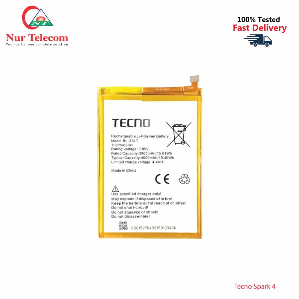 Tecno Spark 4 Battery Price in Bangladesh