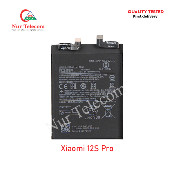 Xiaomi 12S Pro Battery Price in Bangladesh