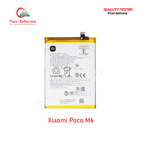 Xiaomi Poco M6 Battery Price in Bangladesh