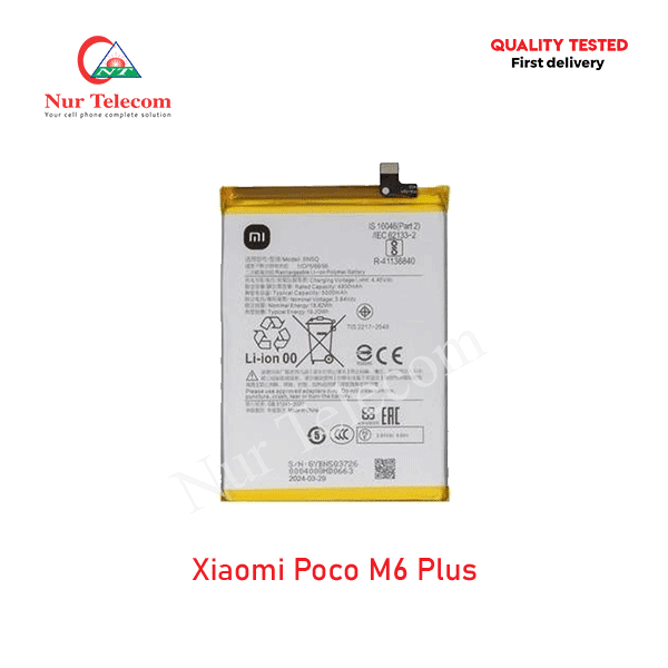 Xiaomi Poco M6 Plus Battery Price in Bangladesh