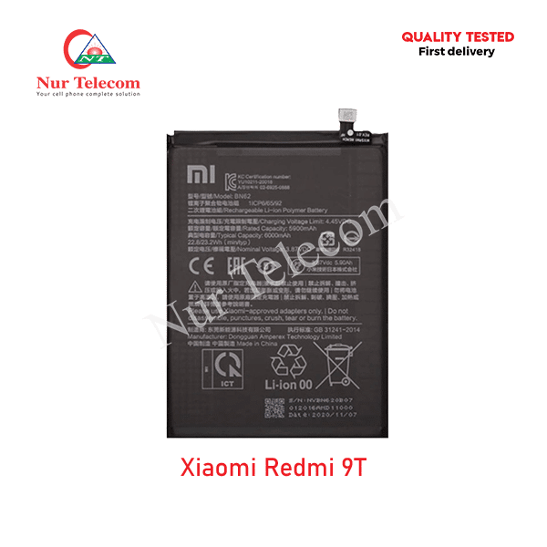 Xiaomi Redmi 9T Battery Price in Bangladesh