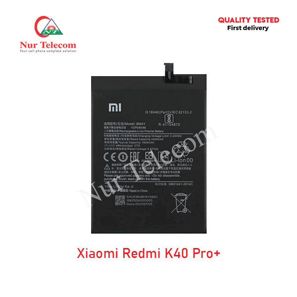 Xiaomi Redmi K40 Pro Plus Battery Price in Bangladesh