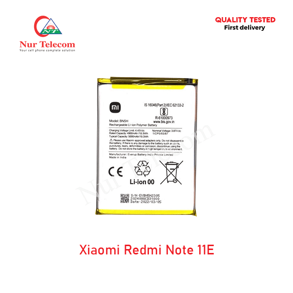 Xiaomi Redmi Note 11E Battery Price in Bangladesh