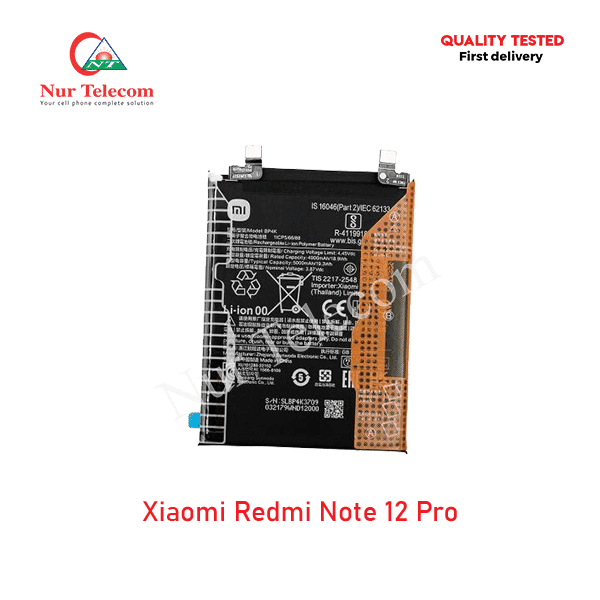 Xiaomi Redmi Note 12 Pro Battery Price in Bangladesh