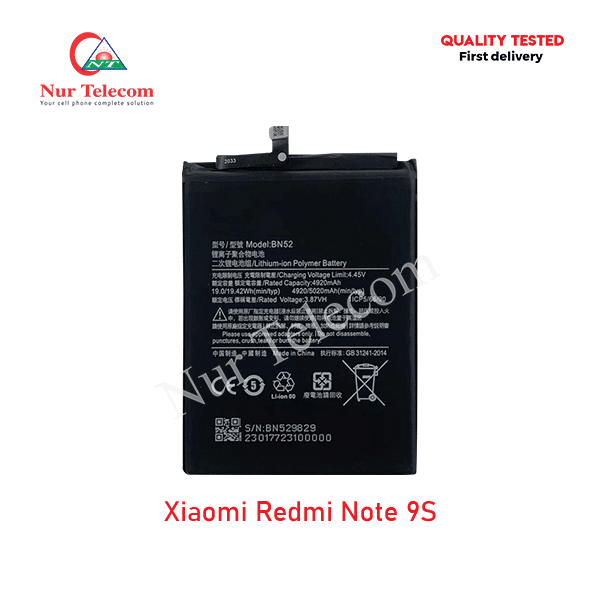 Xiaomi Redmi Note 9S Battery Price in Bangladesh