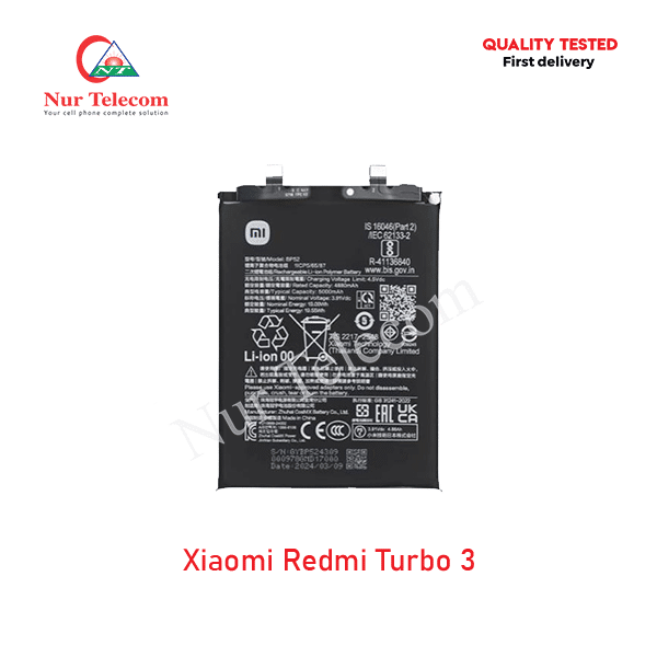 Xiaomi Redmi Turbo 3 Battery Price in Bangladesh