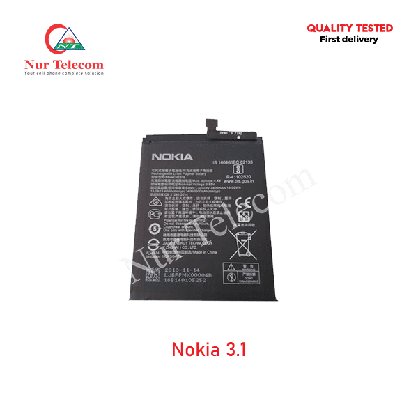 Nokia 3.1 Battery Price in Bangladesh
