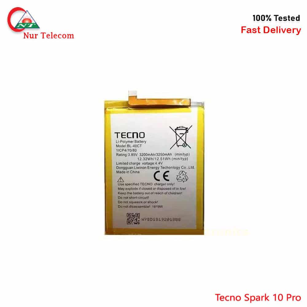 Tecno Spark 10 Pro Battery Price in Bangladesh