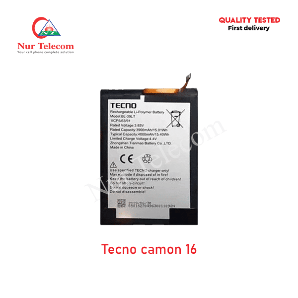 Tecno Camon 16 Battery Price in Bangladesh