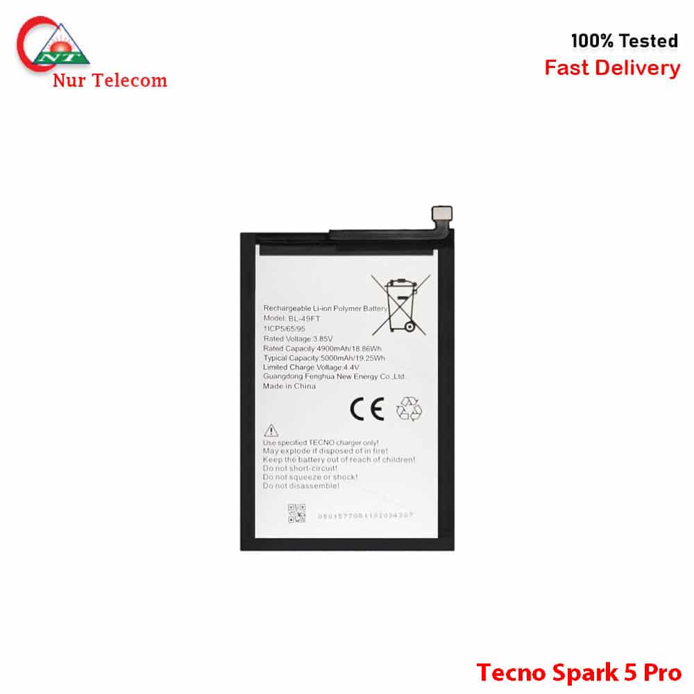Tecno Spark 5 Pro Battery Price in Bangladesh
