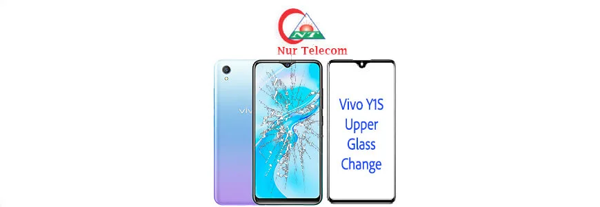 vivo Y1s display broken upper glass change