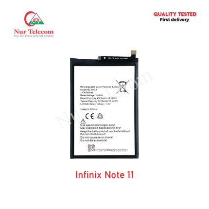 Infinix Note 11 Battery Price