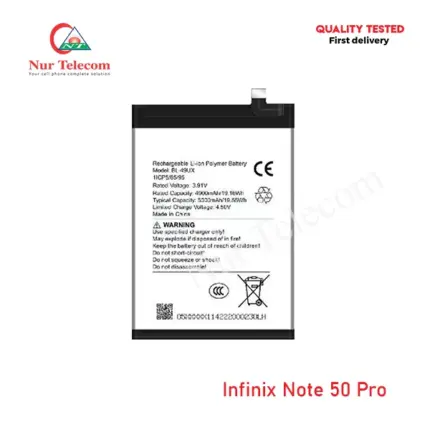 Infinix Note 50 Pro Battery Price in Bangladesh
