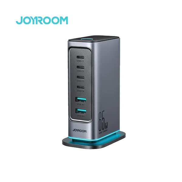 JOYROOM JR-TCM02 65W Gan Multi-port EU Plug Power Station