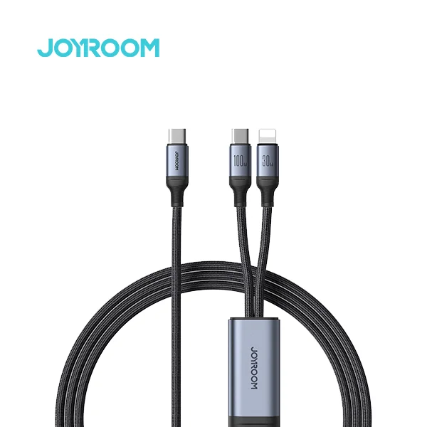 Joyroom A21 100W PD 2-in-1 Braided Fast Charging Cable