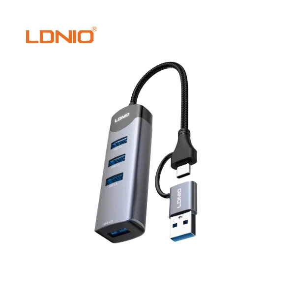 LDNIO Ds-134u USB-a to USB 3 4-in-1 Docking Station Hub