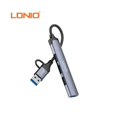 Ldnio Ds-64u USB-a Plus Type-C to USB 3 Plus USB 2 Hub