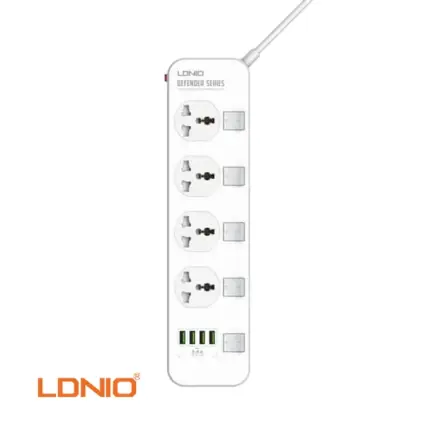Ldnio SC4408C 4AC Power Socket with 4USB Power Strip