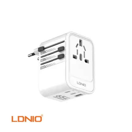LDNIO Z6 3 USB Ports 65W GaN Travel Adapter