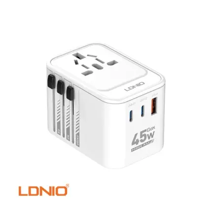 LDNIO Z8 3USB Ports 45W GaN Travel Adapter