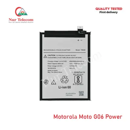 Motorola Moto G06 Power Battery Price in Bangladesh