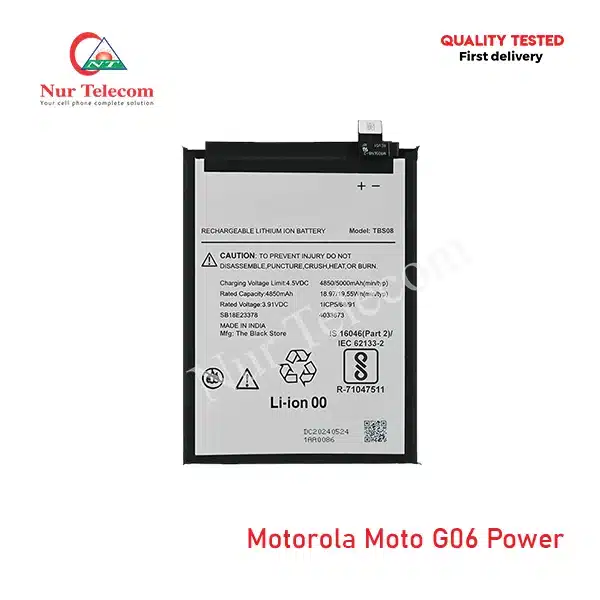 Motorola Moto G06 Power Battery