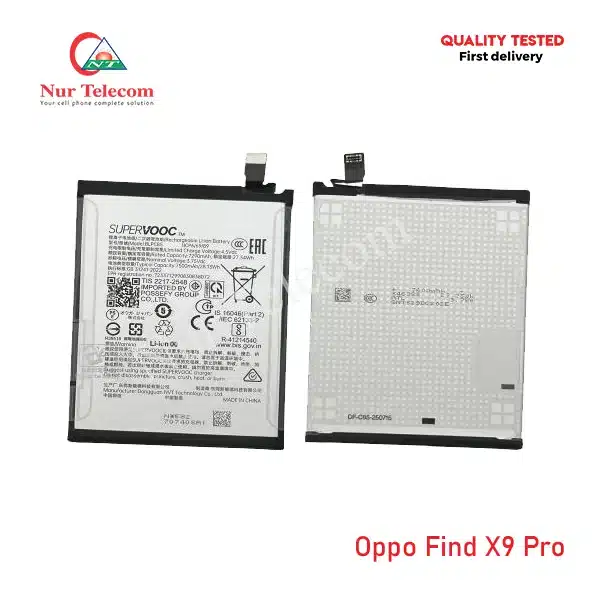 Oppo Find X9 Pro Battery