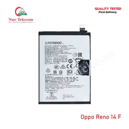 Oppo Reno 14 F Battery Price in Bangladesh