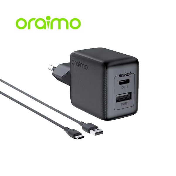 Oraimo OCW-5184E+C53 Cannon 18S 18W Charger with Type-C Cable