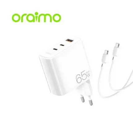 Oraimo OCW-E103T Power Gan 65W Charger Adapter