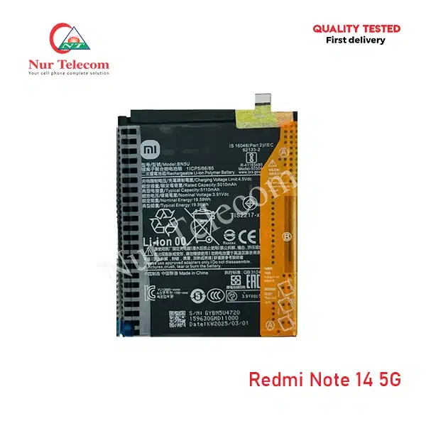 Redmi Note 14 5G Battery