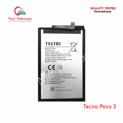 Tecno Pova 3 Battery