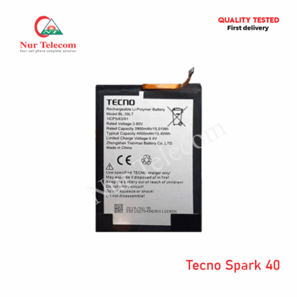 Buy Tecno Spark 40 Battery in Bangladesh