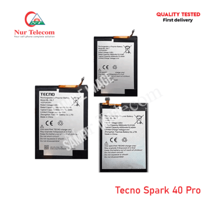 Buy Tecno Spark 40 Pro Battery in Bangladesh